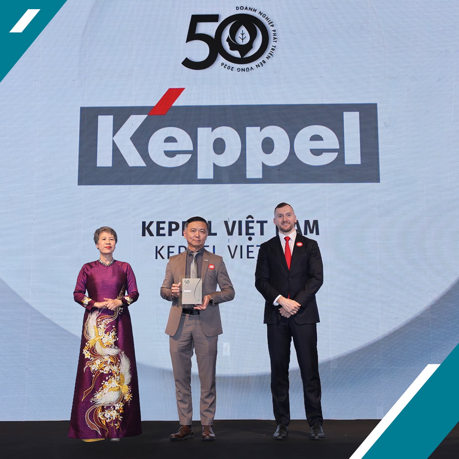 KEPPEL LẦN THỨ NĂM LIÊN TIẾP ĐƯỢC VINH DANH TẠI TOP 50 DOANH NGHIỆP PHÁT TRIỂN BỀN VỮNG 2026